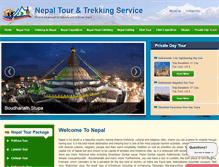 Tablet Screenshot of nepaltouroperators.com